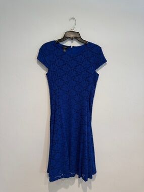 Alfani Royal Blue Lace Midi Dress